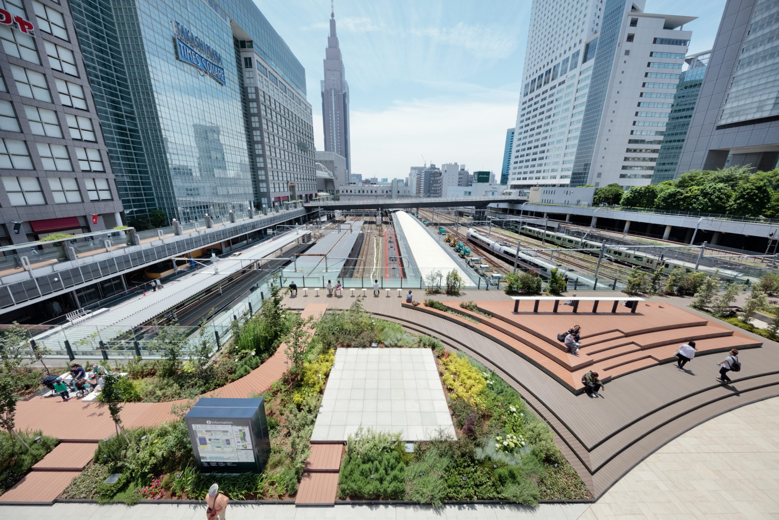 Bench at Shinjuku Sta.